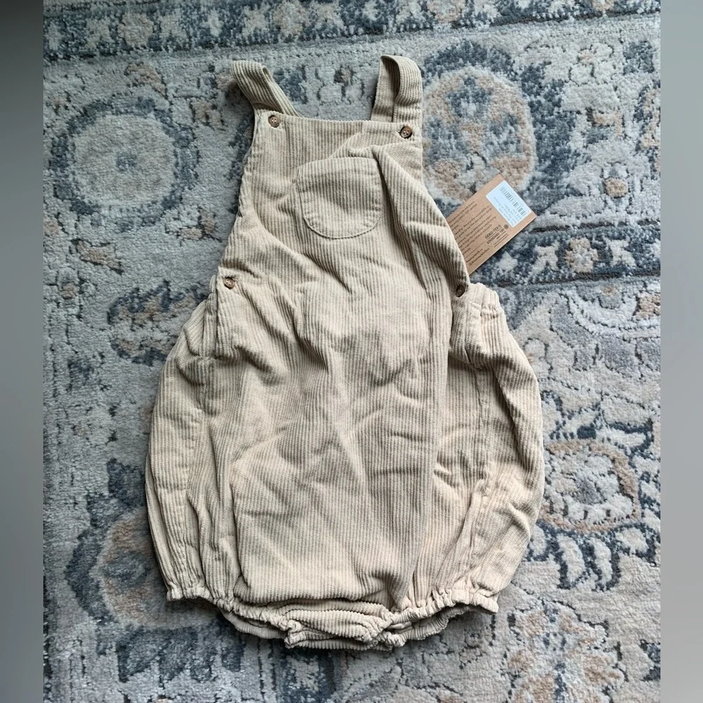 The simple folk corduroy overall romper nwt 8/9y
